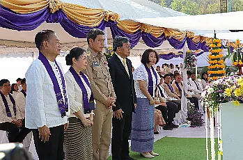 นายกสภามหาวิทยาลัยพะเยา เข้าร่วมงานพิธีวางศิลาฤกษ์ อาคารศูนย์พัฒนาผู้ประกอบการนวัตกรรมและถ่ายทอดเทคโนโลยี อุทยานวิทยาศาสตร์ มหาวิทยาลัยพะเยา เครือข่ายอุทยานวิทยาศาสตร์ฯ ภาคเหนือ