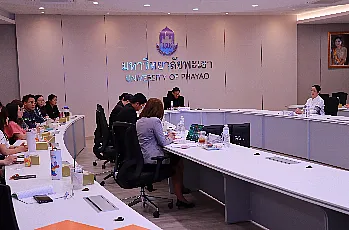 การแสดงวิสัยทัศน์และสัมภาษณ์ผู้ตอบรับการทาบทามเพื่อเข้ารับการสรรหาเป็นผู้สมควรดำรงตำแหน่งคณบดีคณะบริหารธุรกิจและนิเทศศาสตร์ มหาวิทยาลัยพะเยา